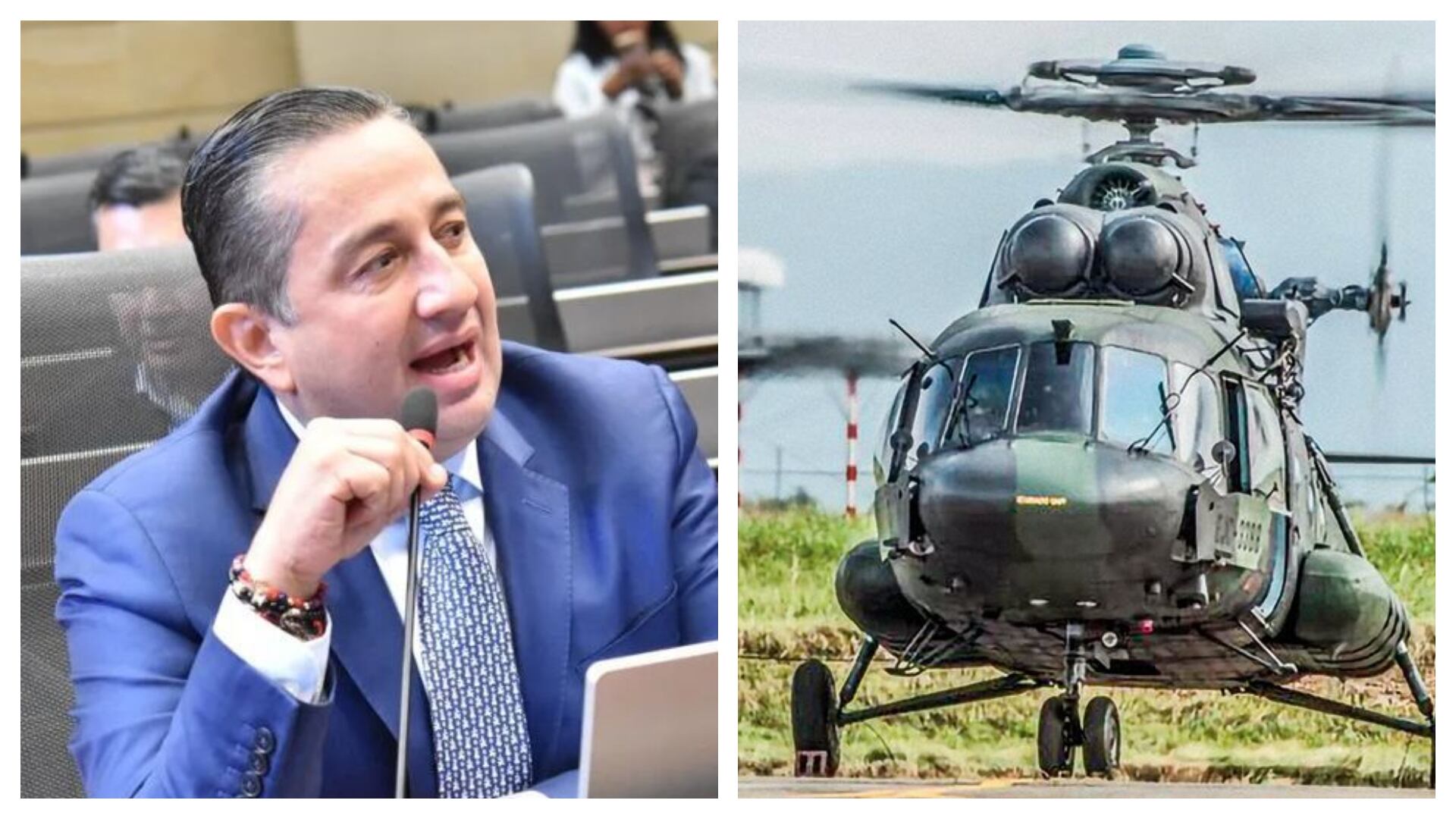 Julio César Triana denunció helicópteros MI.