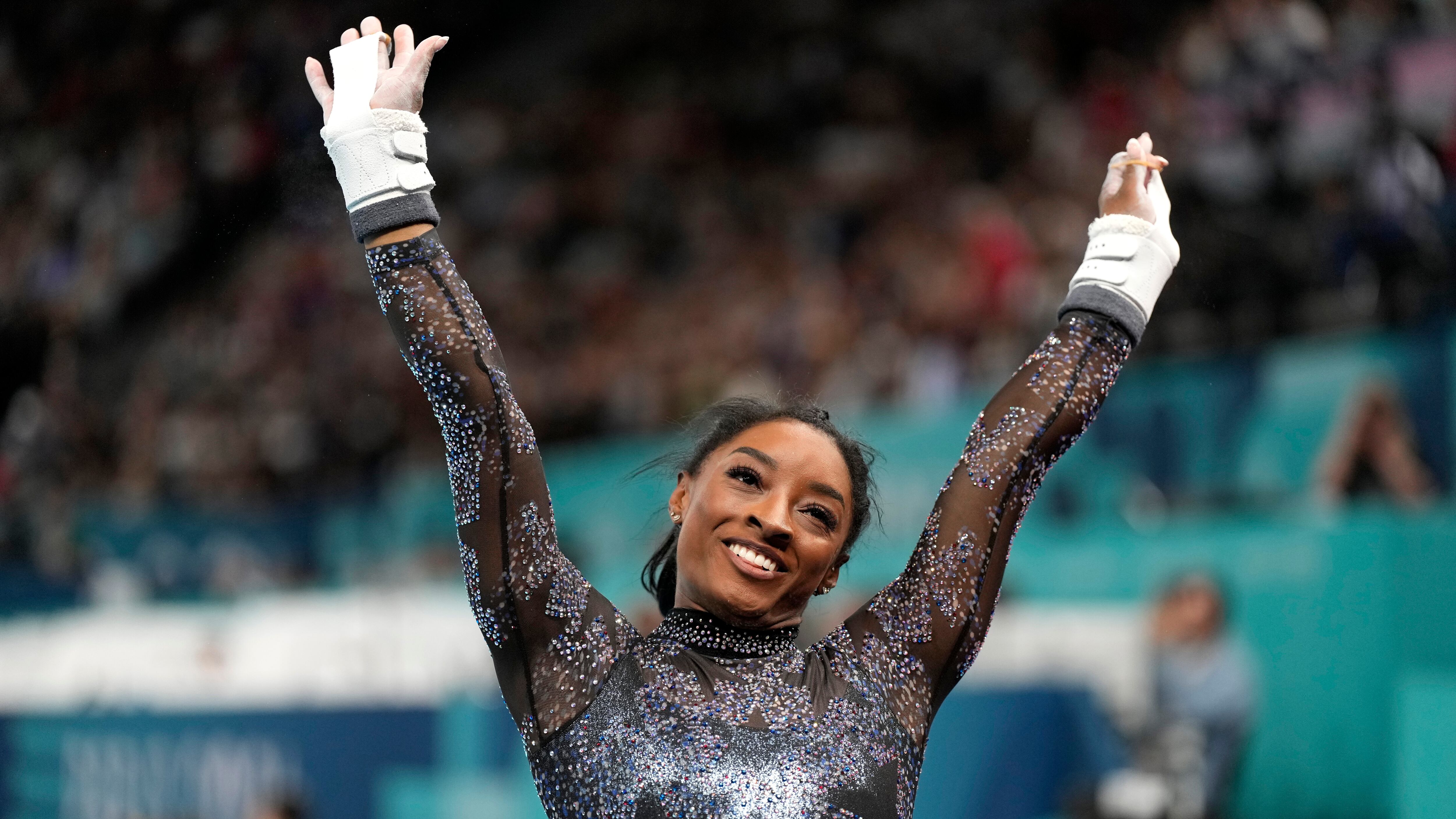 Simone Biles, nombre que sigue reafirmando su presencia en los libros dorados del país norteamericano.