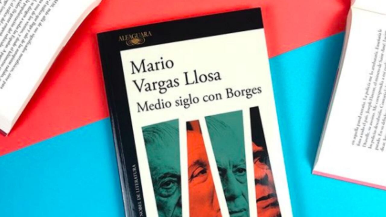 Imagen de "Medio siglo con Borges" de Mario Vargas Llosa. Cortesía de Alfaguara