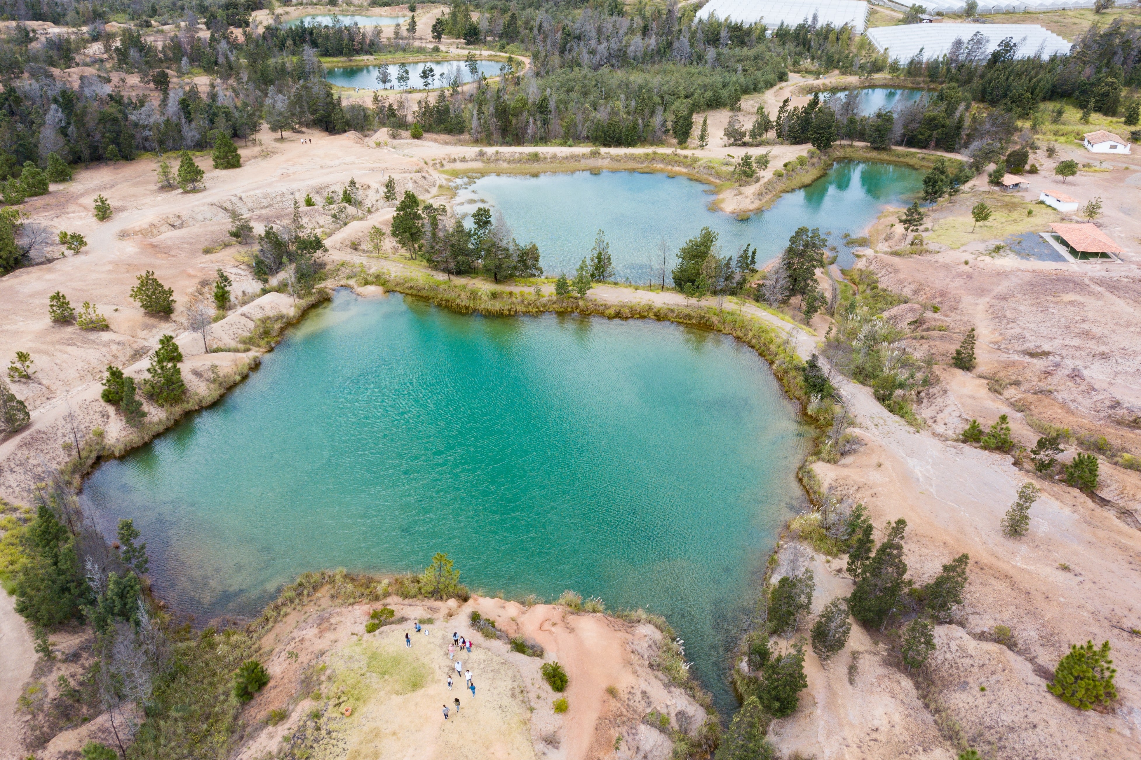 Vista general de 'Pozos Azules' en Villa de Leyva, en el departamento de Boyacá