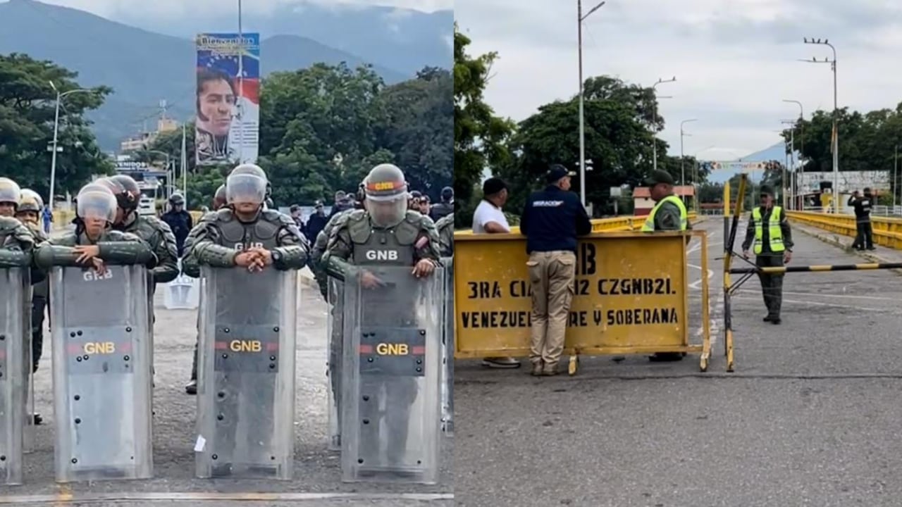 El panorama en la frontera entre Colombia y Venezuela se mantiene tenso y desolado.