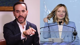 Abelardo de la Espriella y Giorgia Meloni.