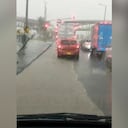 La situación ha generado un gran trancón en este punto.