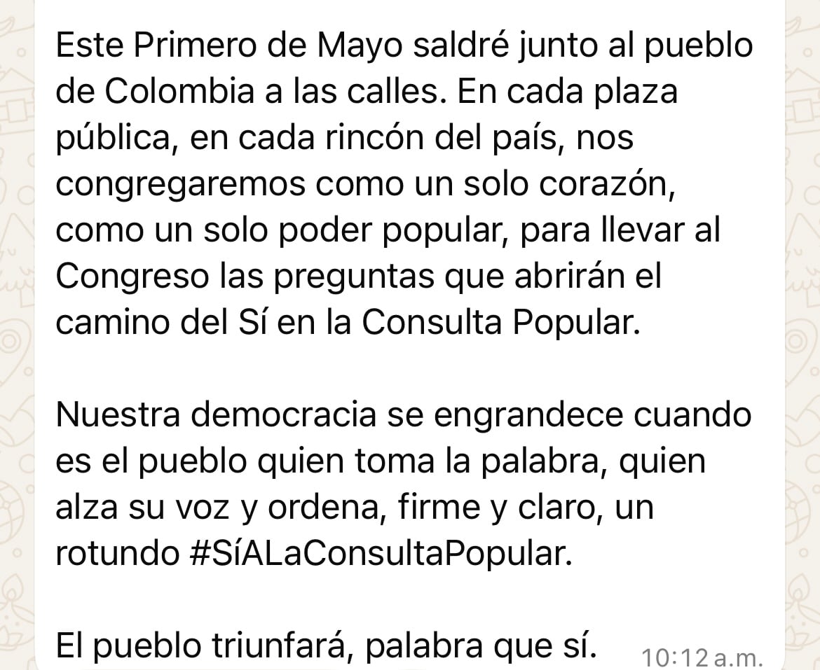 Mensaje presidente Gustavo Petro