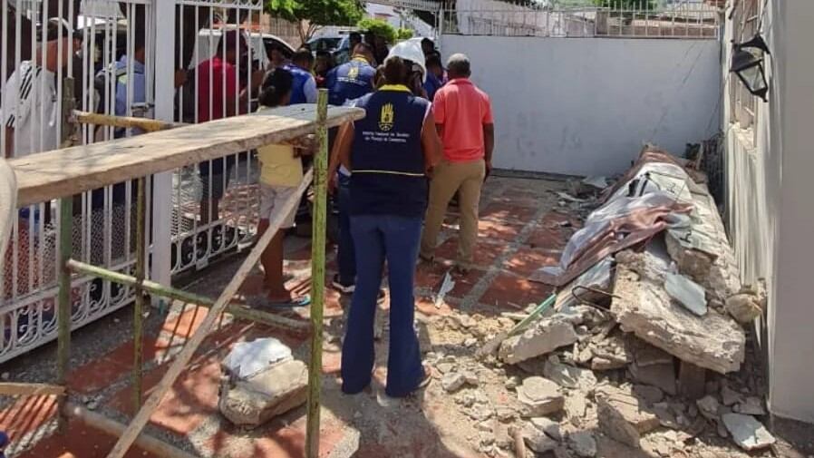 Caída de viga en Cartagena
