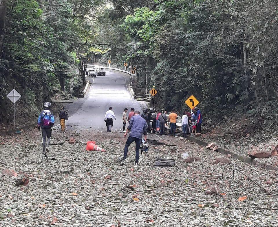 Así quedó el sector tras el ataque con explosivos.