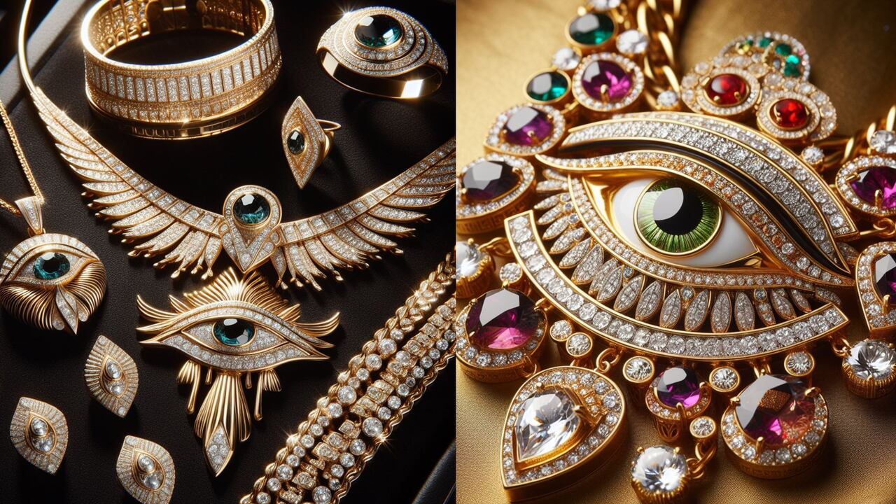 Ojo de Horus en las joyas.