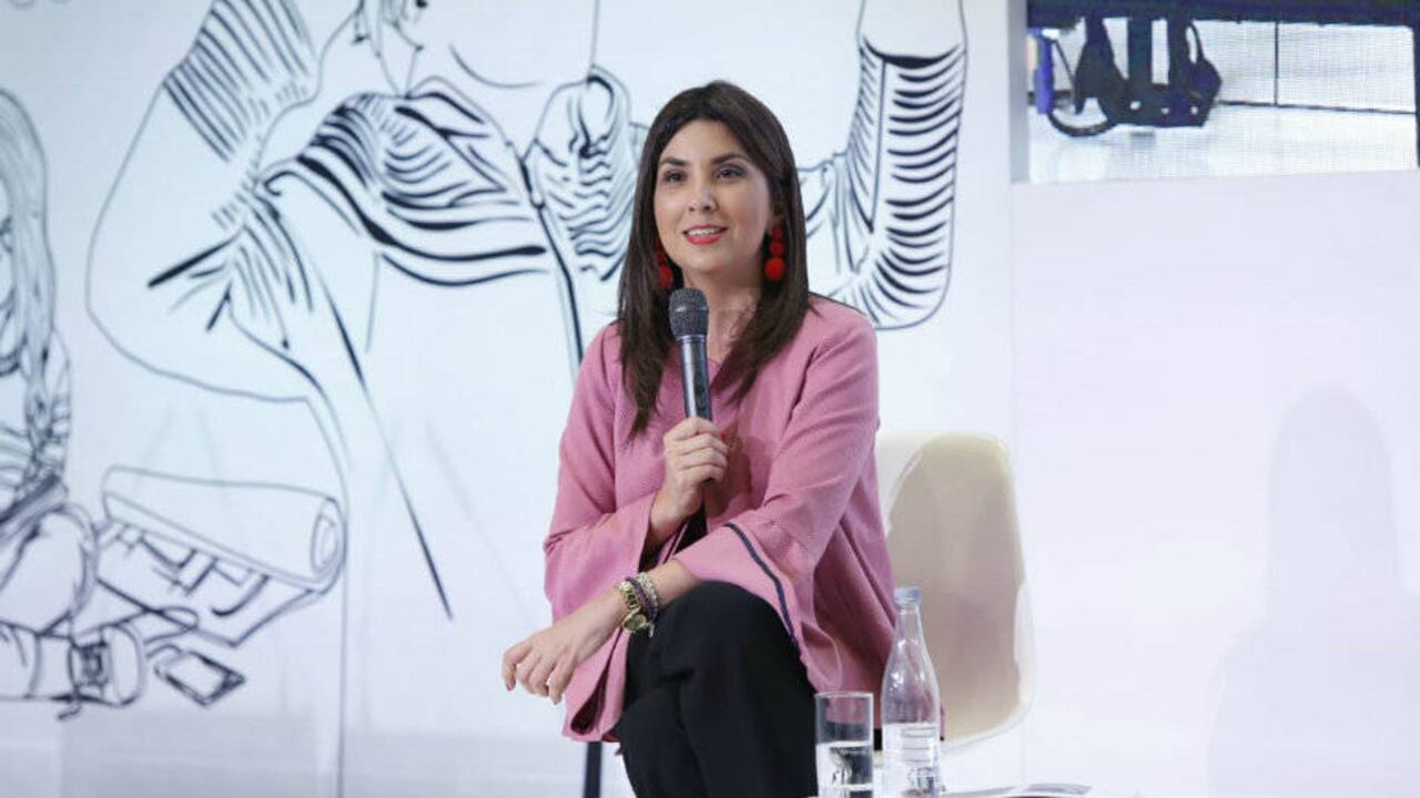 María Victoria Angulo, ministra de Educación, presentó cómo su ministerio le hará cara a desafíos como dignificar el rol de los maestros en el proceso educativo. Foto: Guillermo Torres.