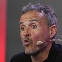Spain's national soccer team coach Luis Enrique speaks during a press conference after announcing the squad for the Qatar 2022 World Cup at the Spanish soccer federation headquarters in Las Rozas, just outside of Madrid, Spain, Friday, Nov. 11, 2022. (AP Photo/Paul White)