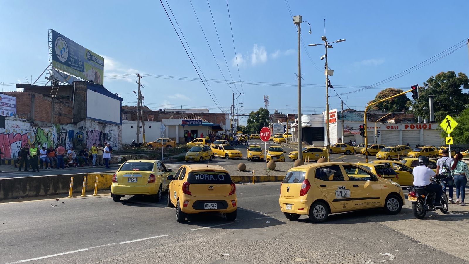 Bloqueo en San Luis.