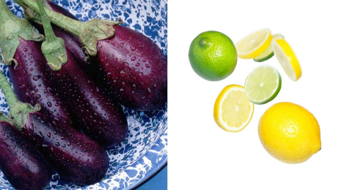 El agua de berenjenas y limón es rica en potasio. Foto: Getty Images. Montaje SEMANA.