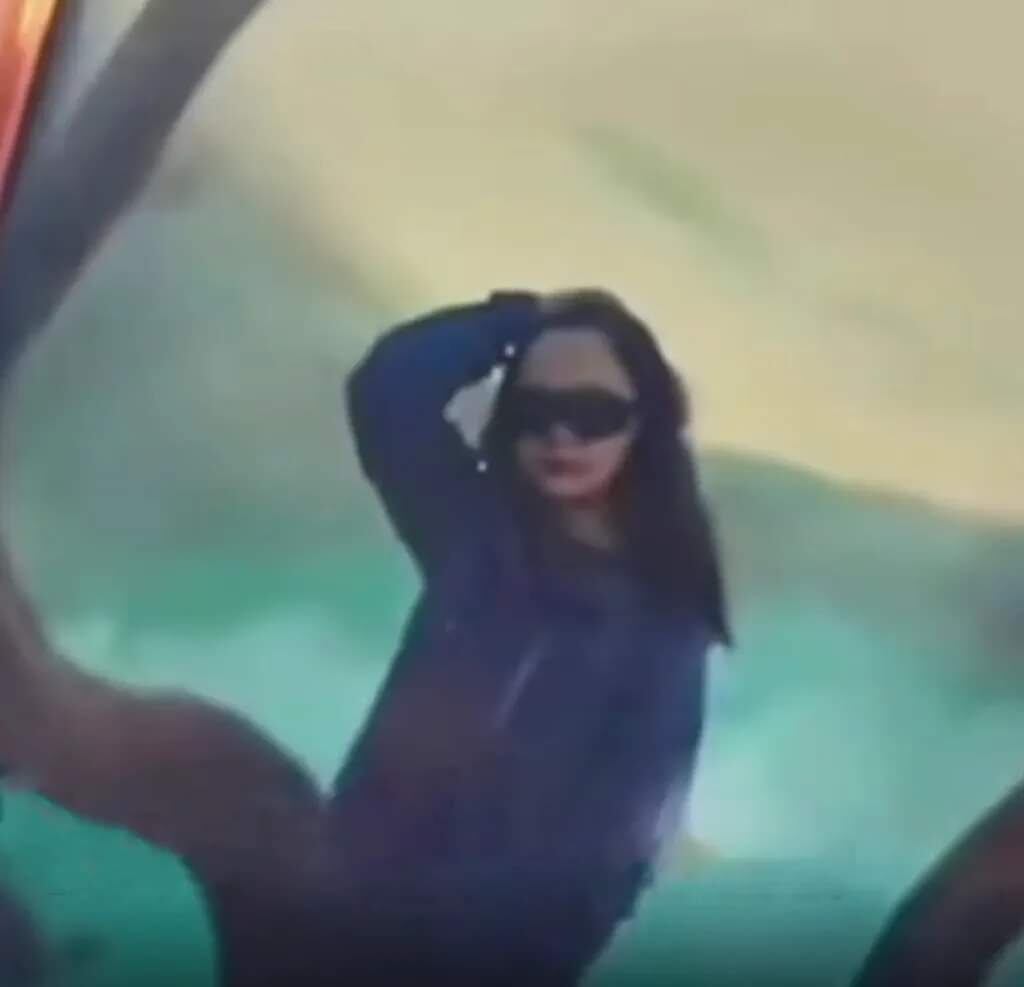 Esta fue la última foto que se tomó la turista china.