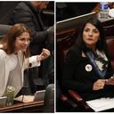 La congresistas Catherine Juvinao y la ministra Irene Vélez.