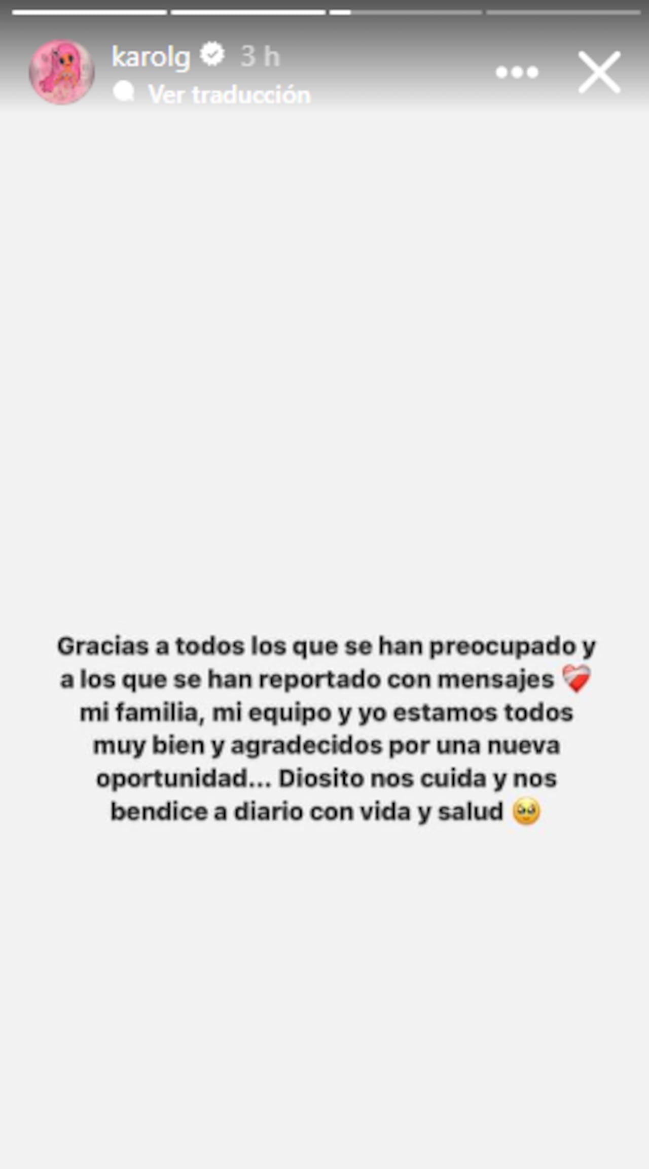 Karol G se pronuncia luego de emergencia aérea