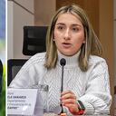 El presidente Gustavo Petro y la directora del Dapre, Laura Sarabia.