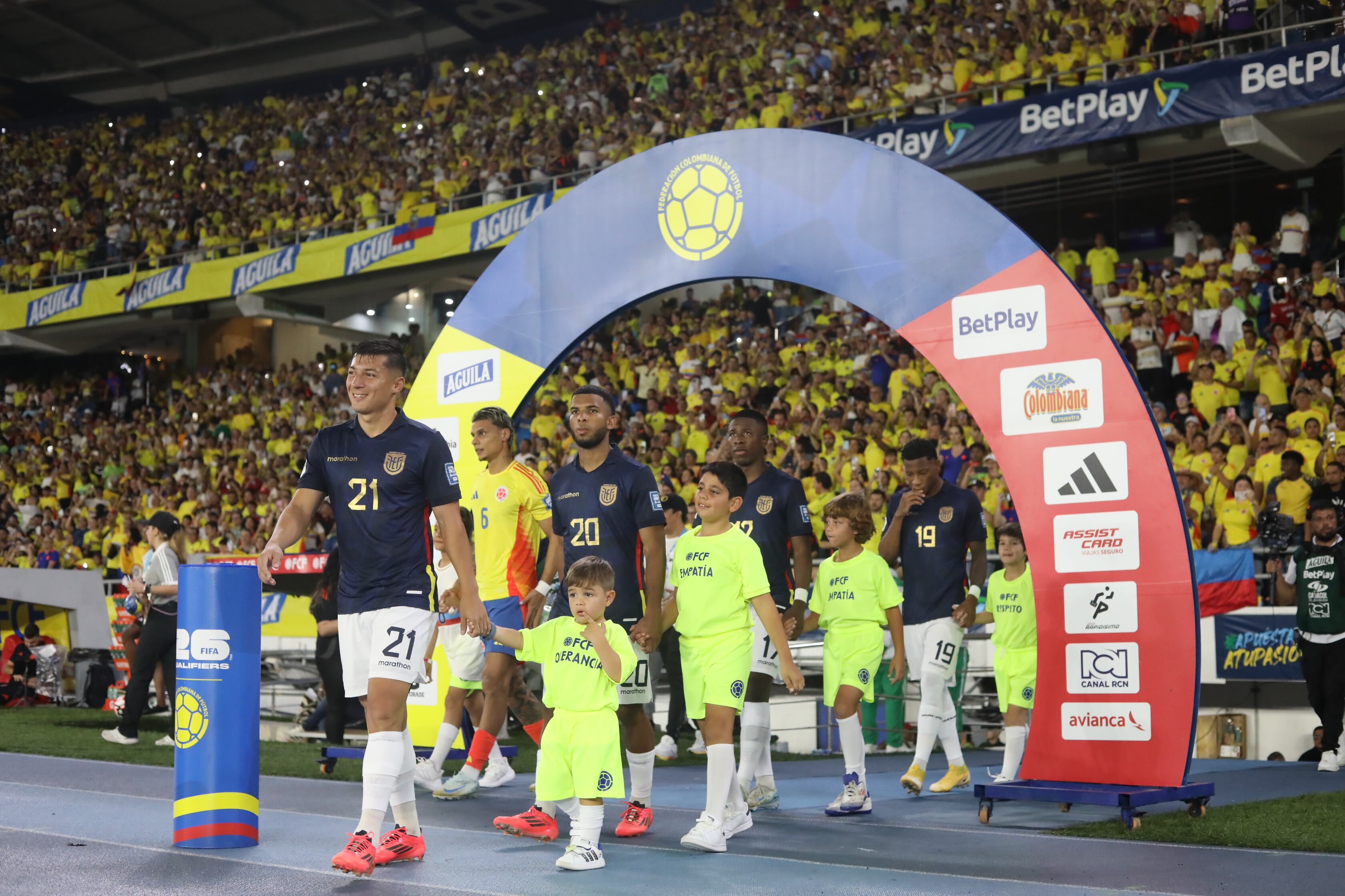 Colombia vs. Ecuador en el estadio Metropolitano de Barranquilla