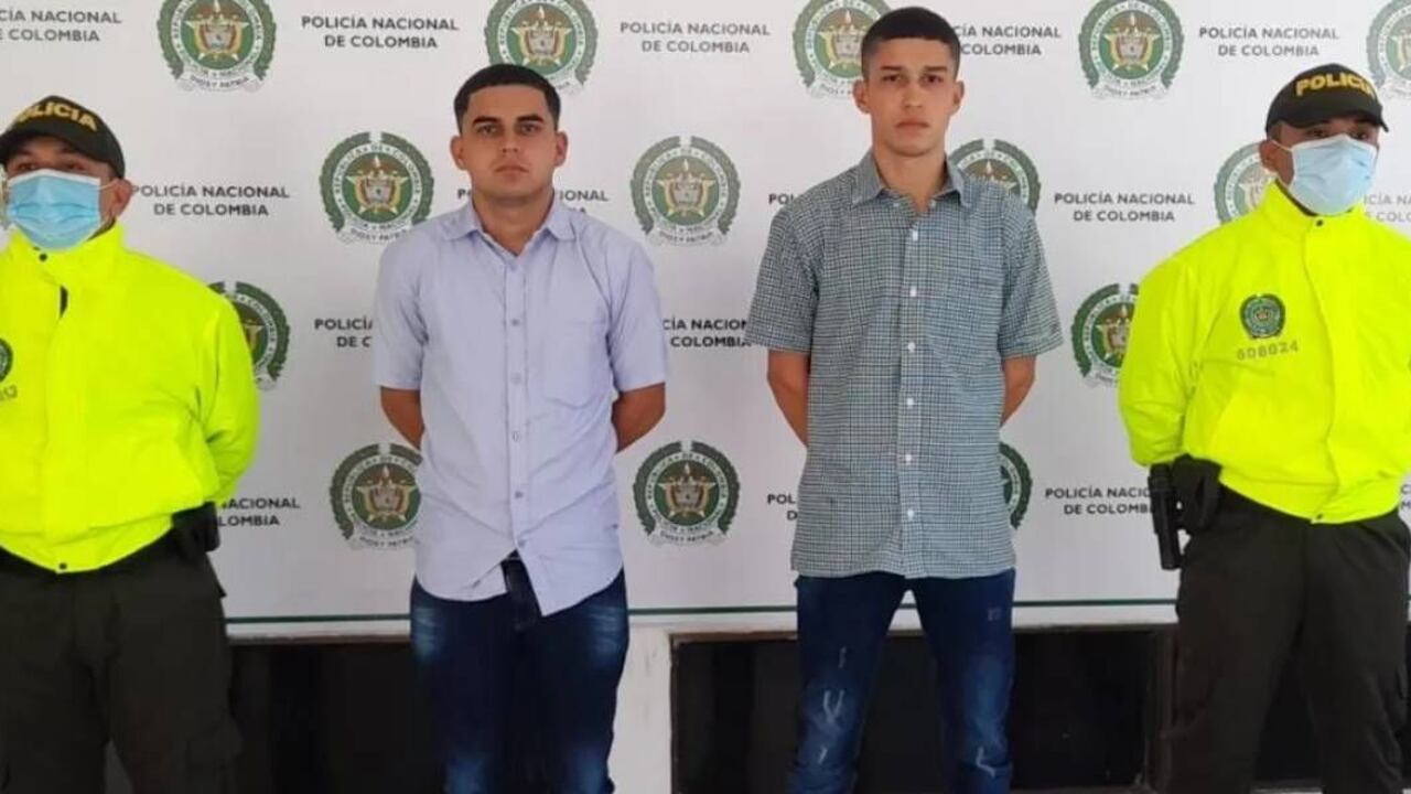 Hermanos capturados por el delito de homicidio.