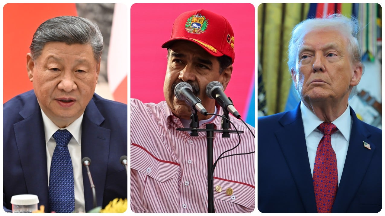 Xi jinping, Nicolás Maduro y Donald Trump