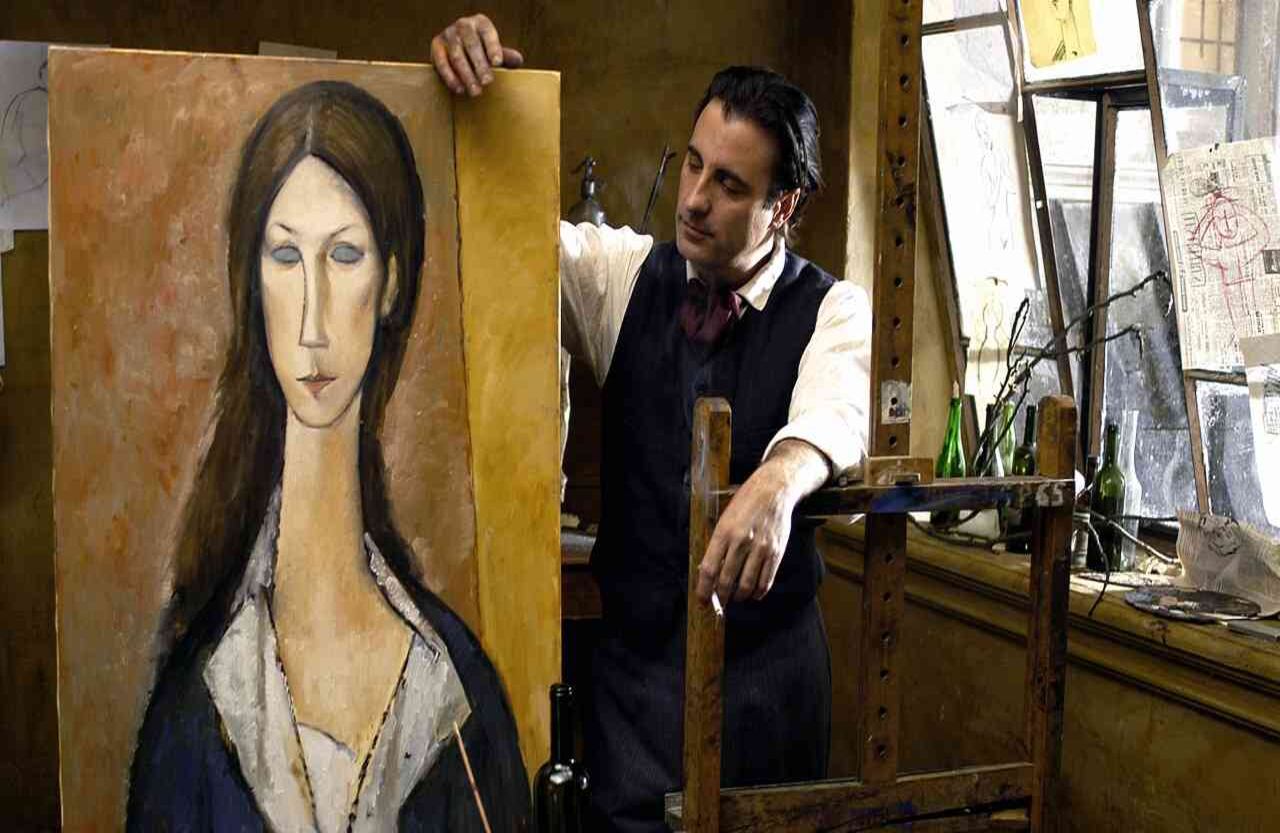 Modigliani (2004) La película de Mick Davis es un retrato sobre la enemistad, el amor y el éxito. Es 1919 y Amadeo Modigliani es un pintor y escultor italiano que habita París en busca del reconocimiento que tiene su rival Pablo Picasso. Recorre la ciudad, encontrando amigos y enemigos, sin saber que pronto va a morir.