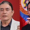 Gustavo Bolívar y el candidato Abelardo de la Espriella.