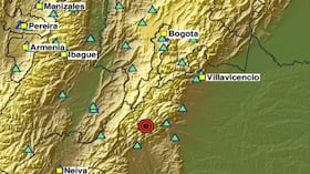Gráfica del sismo de este domingo, 12 de julio de 2026.
