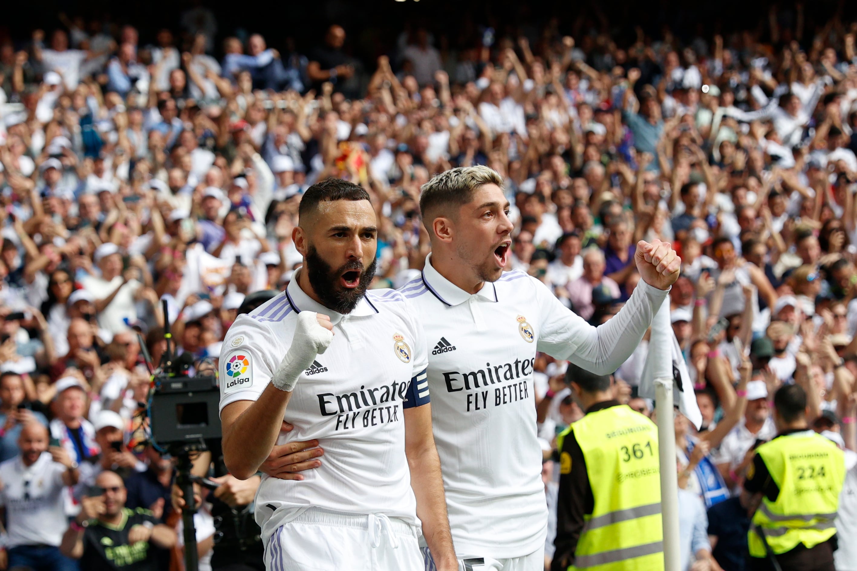 Con goles de Benzema, Valverde y Rodrygo Real Madrid derrotó al Barcelona. Foto: La Liga de España.