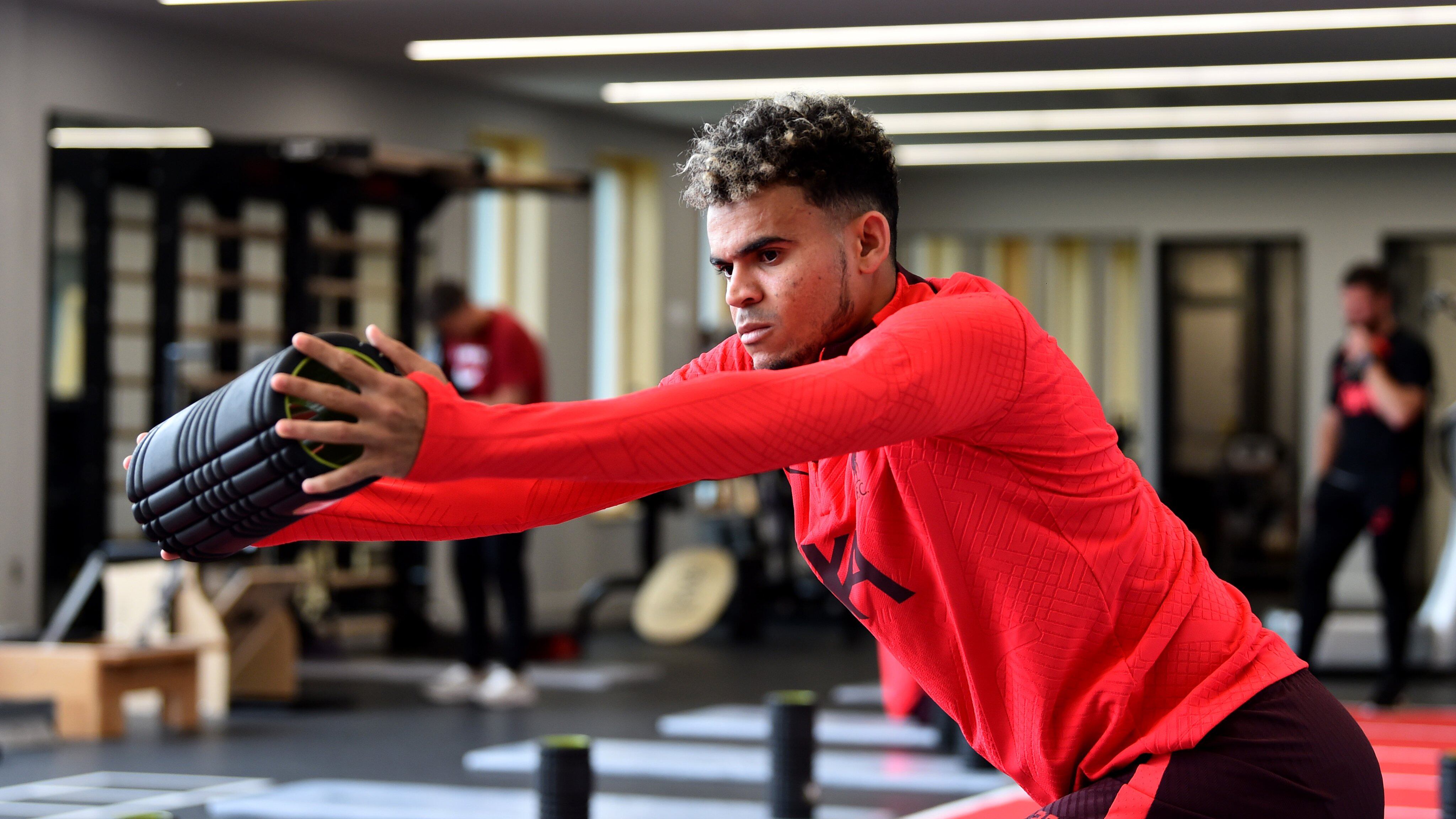 El colombiano Luis Díaz regresó a los entrenamientos con el Liverpool
