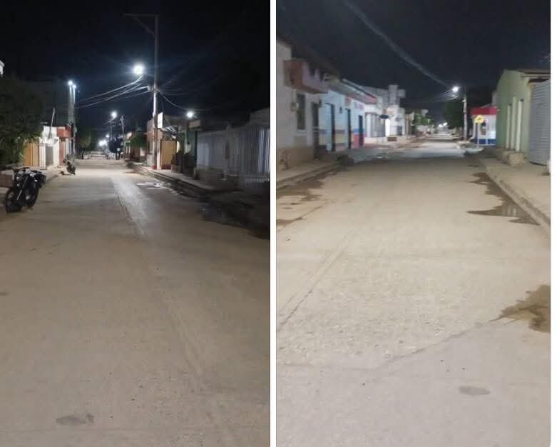 Así lucían las calles en El Carmen de Bolívar tras el toque de queda de los ilegales.