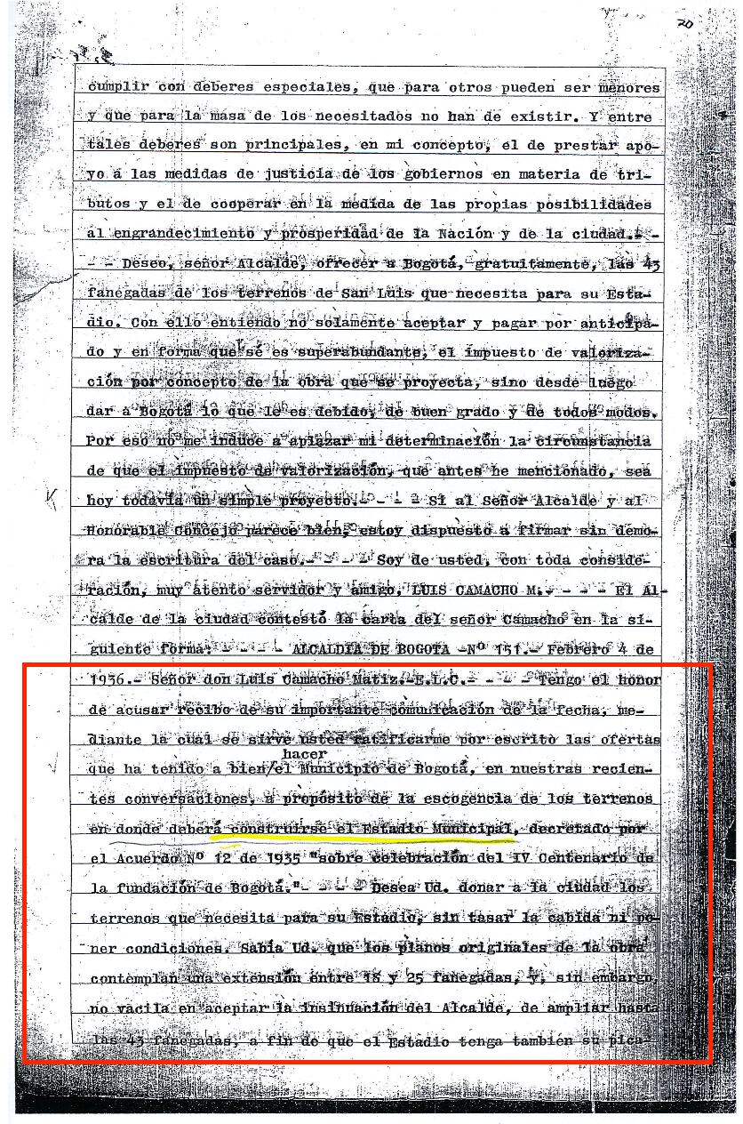 Documento firmado por Leonilde Matiz.