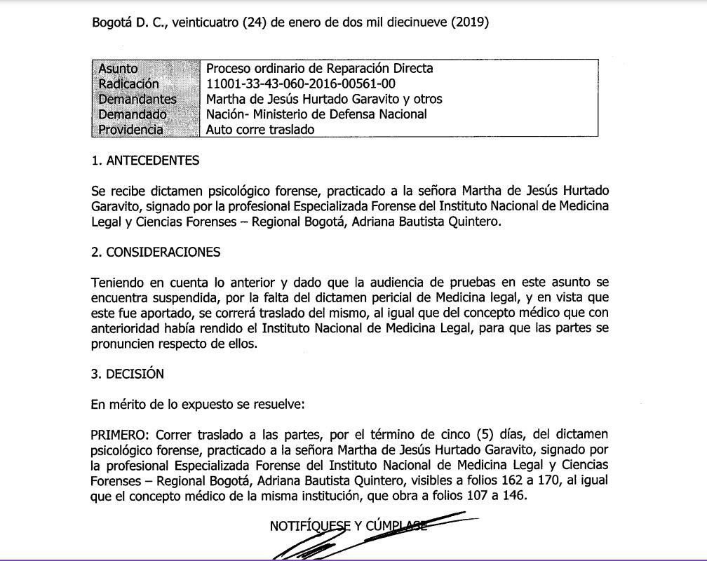 Condenan a la Nación por los daños psicológicos que sufrió una mujer en la toma del Palacio de Justicia.