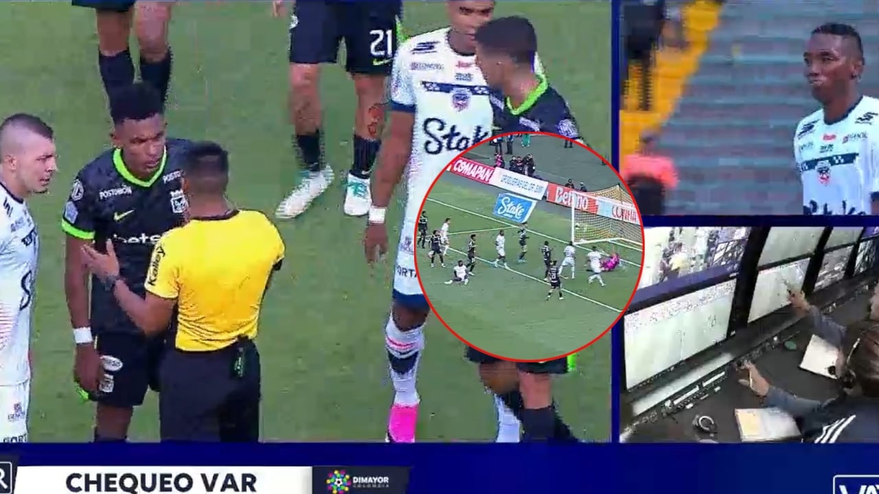 Revisión del VAR en Nacional vs. Fortaleza