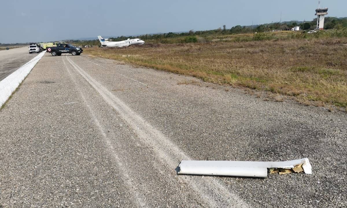 TAG dijo que "los 14 pasajeros y tres tripulantes fueron evacuados sin daños y atendidos en las instalaciones del aeropuerto".