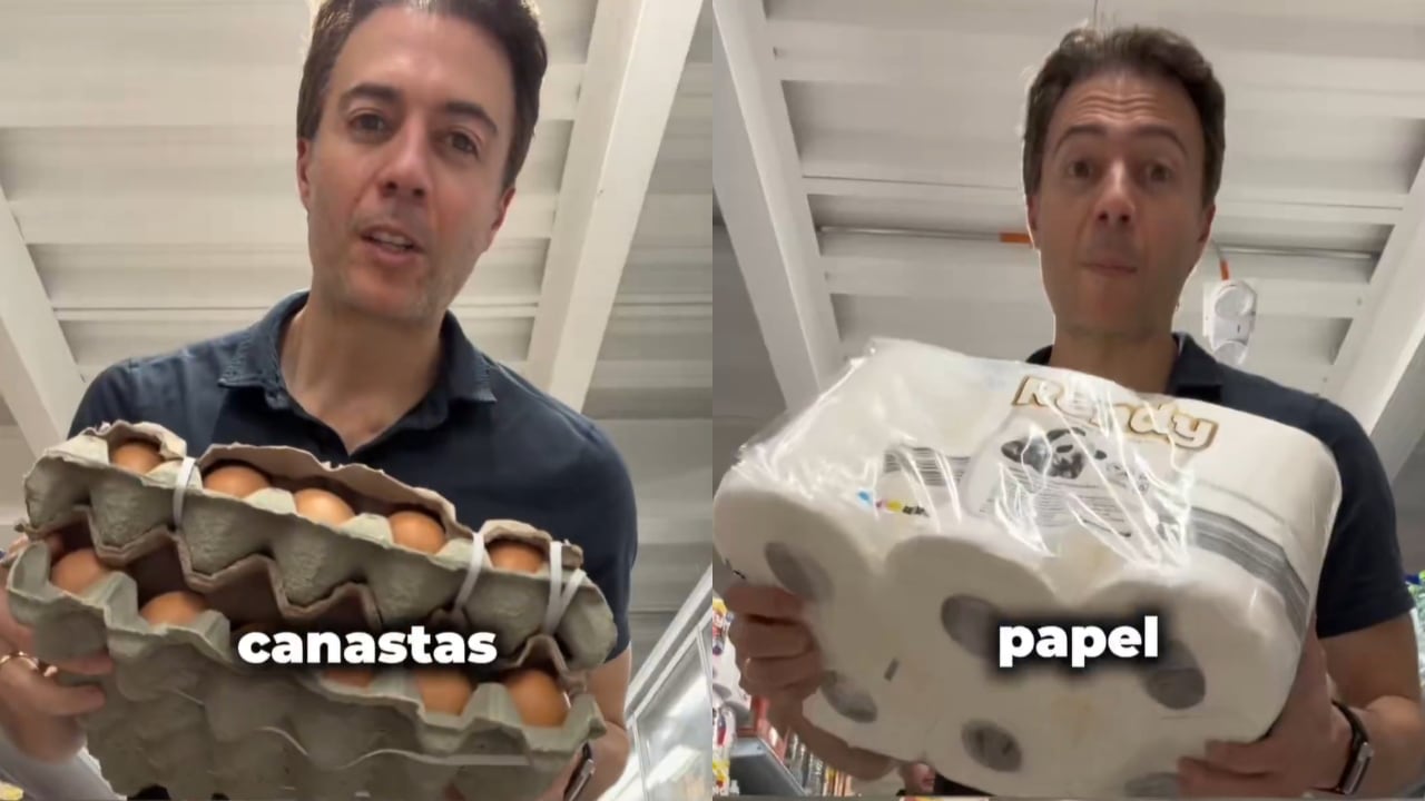 Daniel Quintero haciendo mercado en video que publicó.