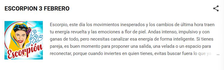Horóscopo para Escorpio hoy según Nana Calistar