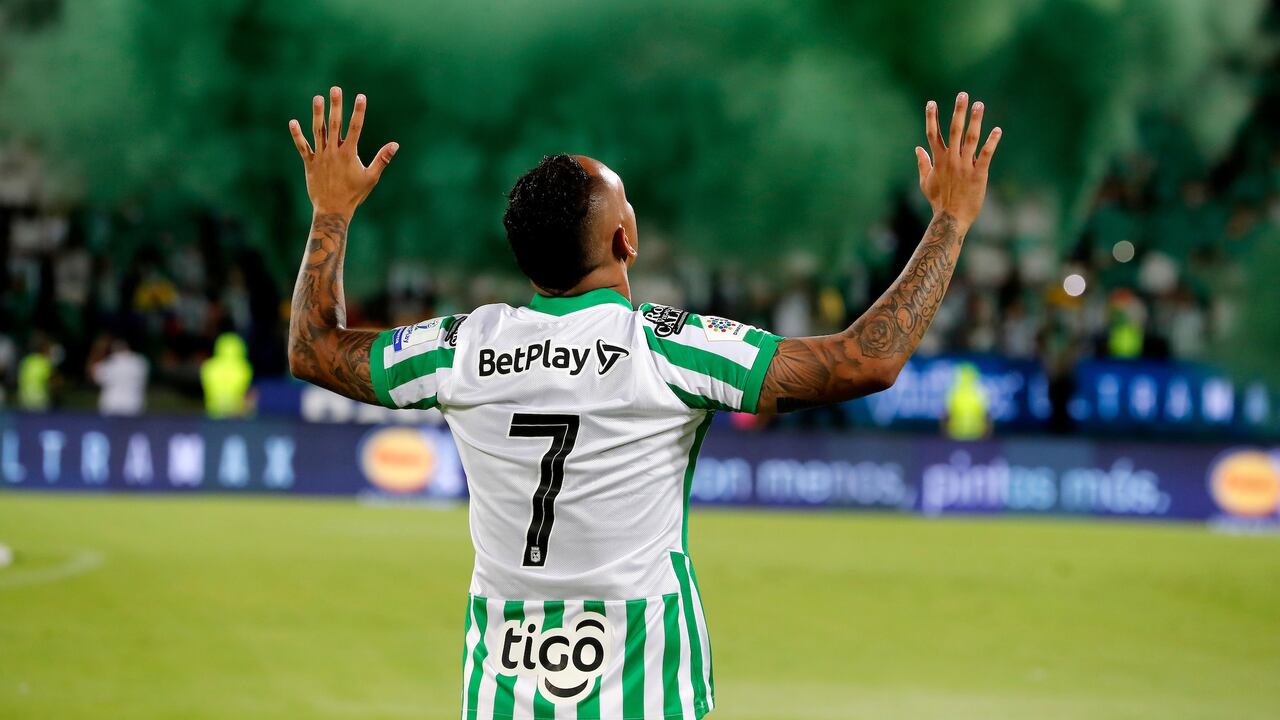 Atletico Nacional y Deportivo Cali durante partido de vuelta de las semifinales por la Copa BetPlay