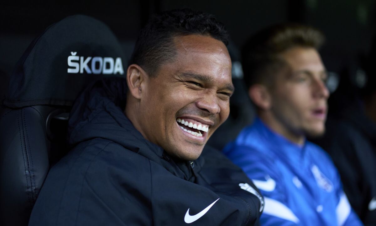 VALENCIA, SPAIN - MARCH 05: Carlos Bacca of Granada CF looks on during the Copa del Rey match between Valencia CF and Granada CF at Estadio Mestalla on March 05, 2052 in Valencia, Spain. (Photo by Getty Images/Aitor Alcalde Colomer)
