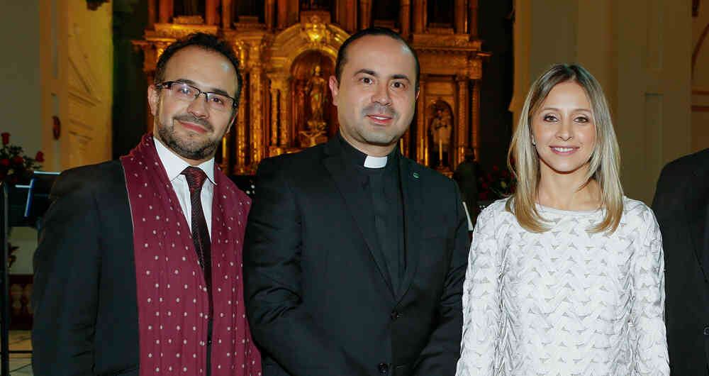 Federico Hoyos, Pedro Mercado y Marianna Piotrowska.     
