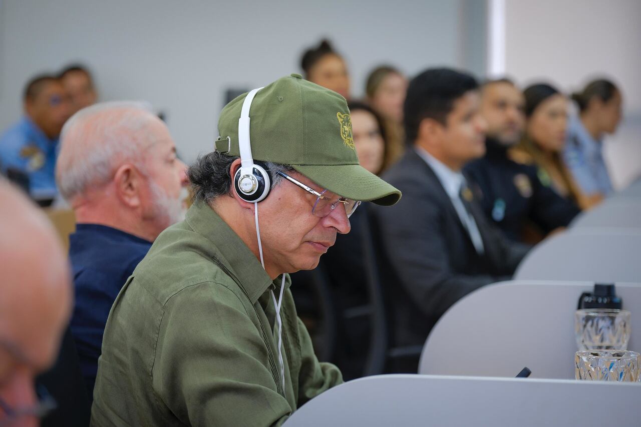 El presidente, Gustavo Petro, el 9 de septiembre de 2025, en Manos (Brasil)