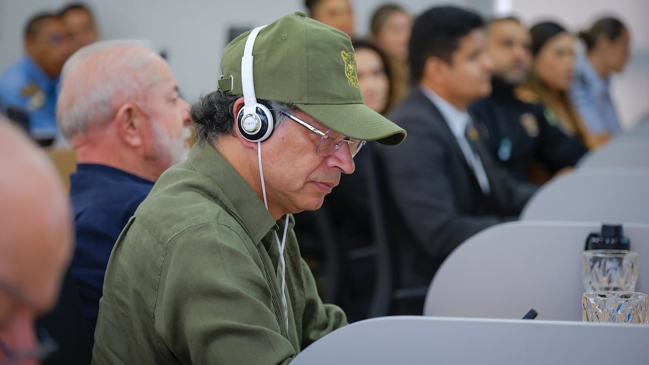 El presidente, Gustavo Petro, el 9 de septiembre de 2025, en Manos (Brasil)