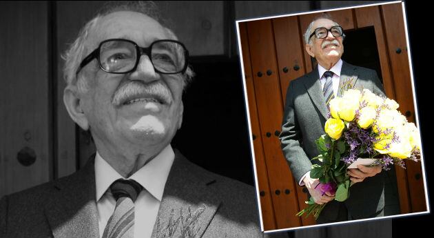 Gabriel García Márquez en su casa de México.