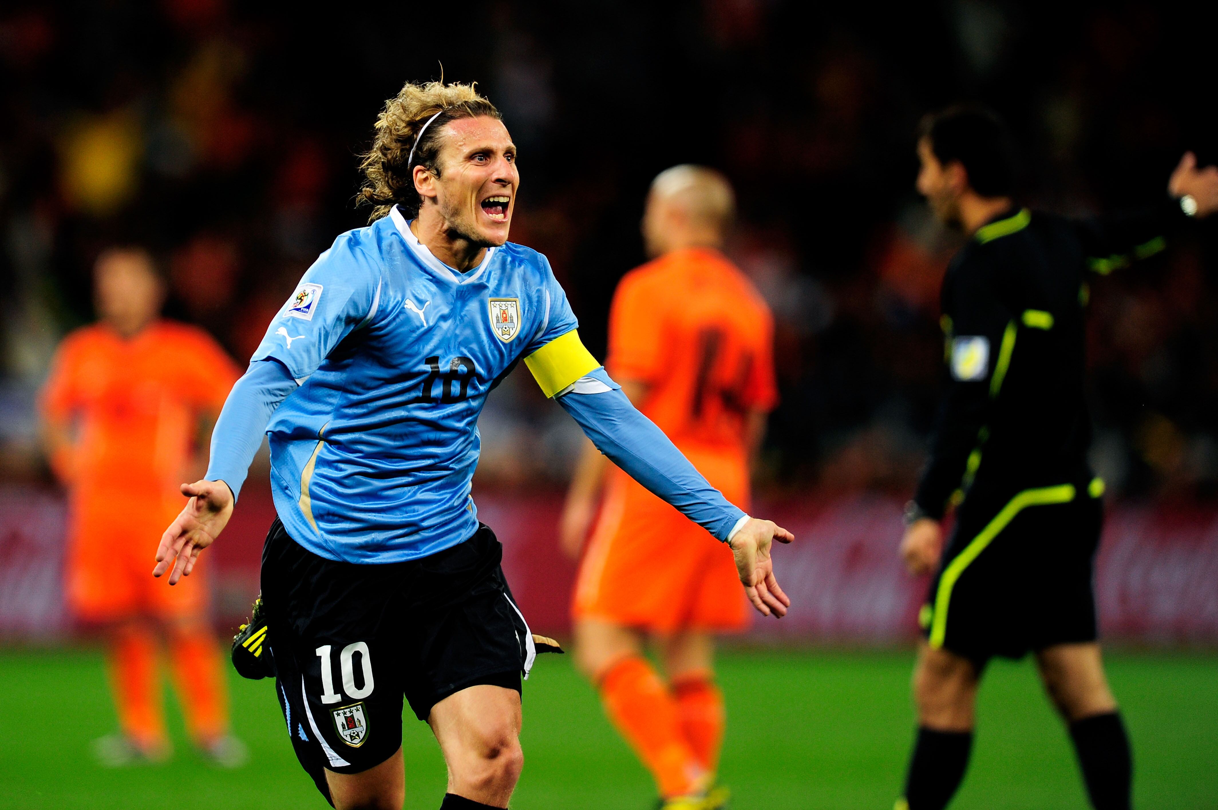 Diego Forlán disputó en Brasil 2014 su última Copa del Mundo.