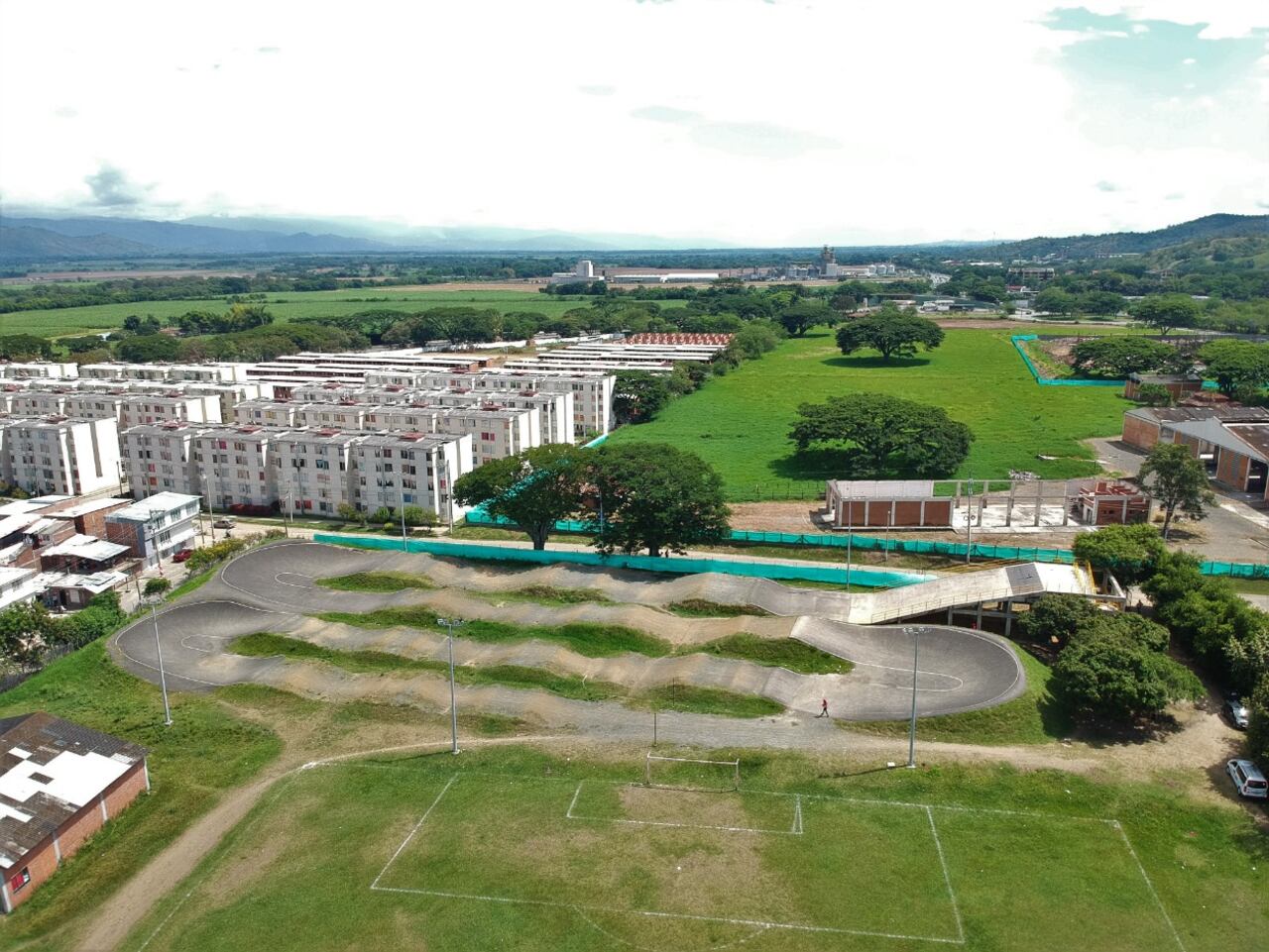 Pista Carlos Montoya, en Buga. A este escenario, que se usará para ciclismo BMX, se le realizó una inversión de $1.203.832.307.