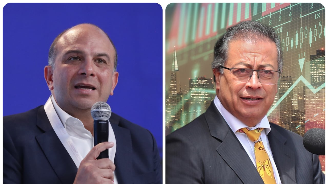 El exdefensor del Pueblo, Carlos Camargo, y el presidente de Colombia, Gustavo Petro.