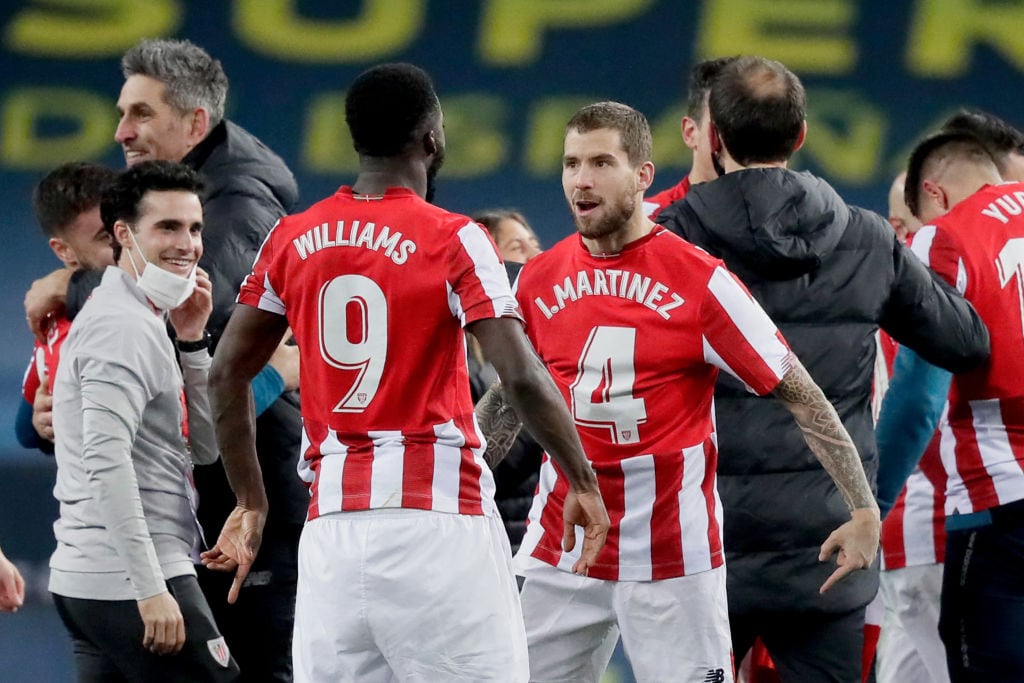 El delantero Iñaki Williams marcó el gol del triunfo para el Bilbao al minuto 93, en el inicio de la prórroga tras el empate 2-2.