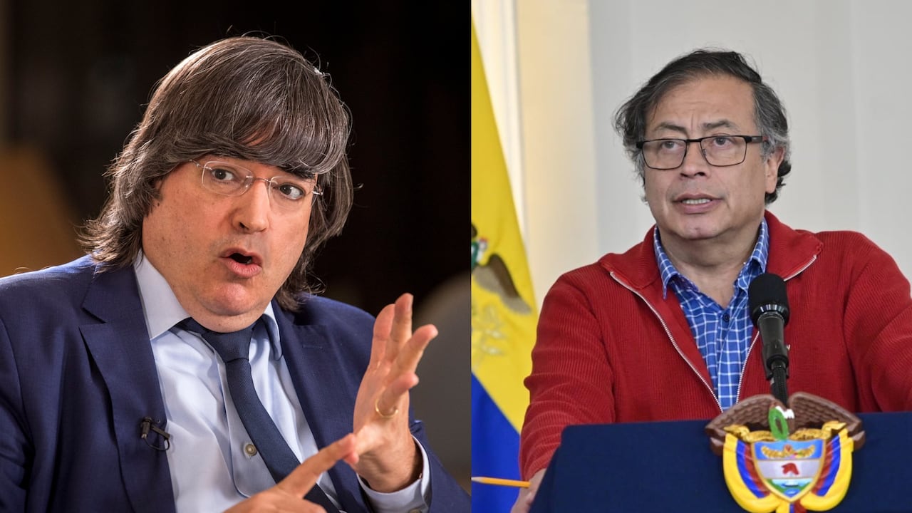 Jaime Bayly y el presidente Gustavo Petro.
