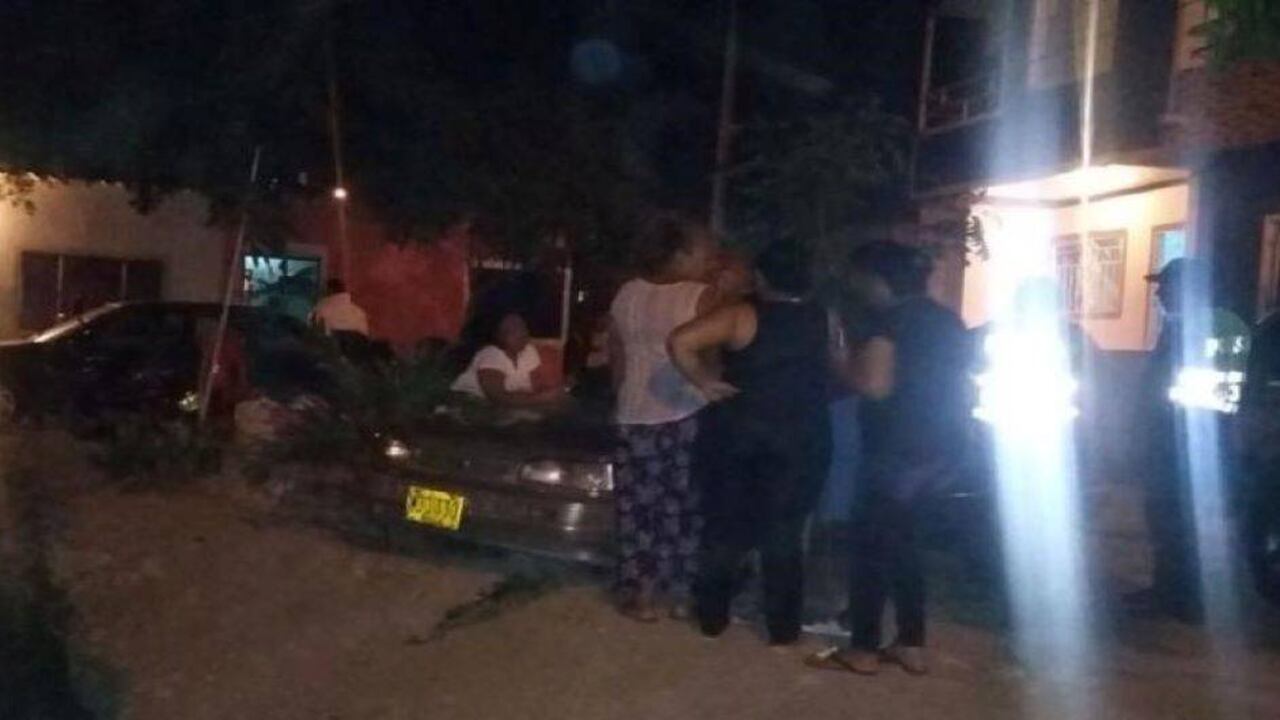 Sector en donde ocurrió el triple crimen.