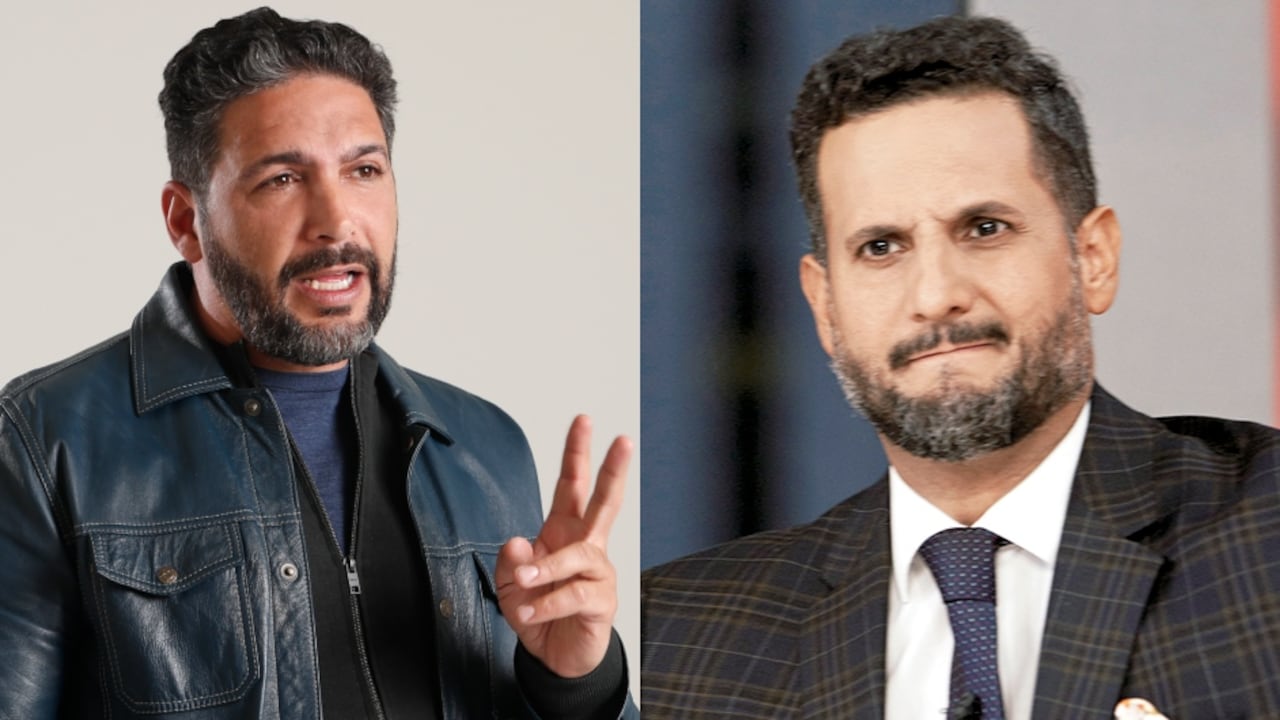 De izquierda a derecha: Agmeth Escaf y Miguel Ángel del Río.