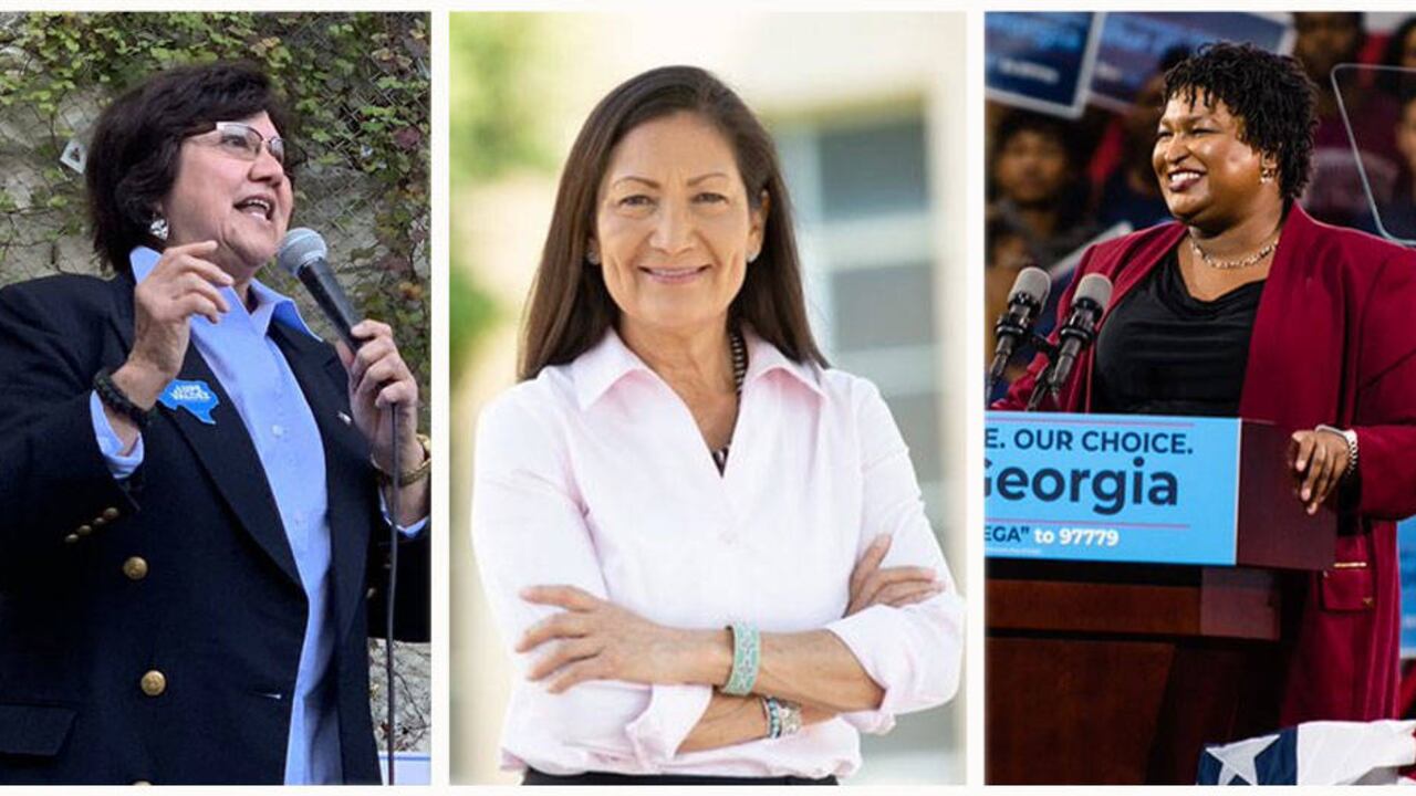 Stacey Abrams, Lupe Valdez y Debra Haaland son tres de las candidatas que podrían hacer historia en estas elecciones.