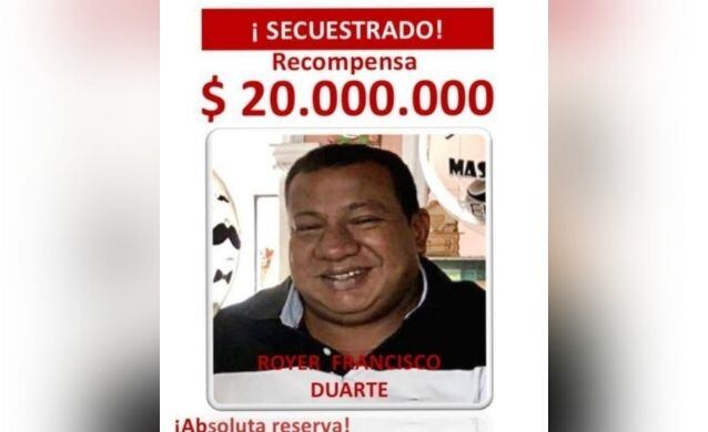Duarte fue secuestrado en el año 2022, ad portas de su segundo aniversario en cautiverio, apenas ha podido enviar dos pruebas de supervivencia.