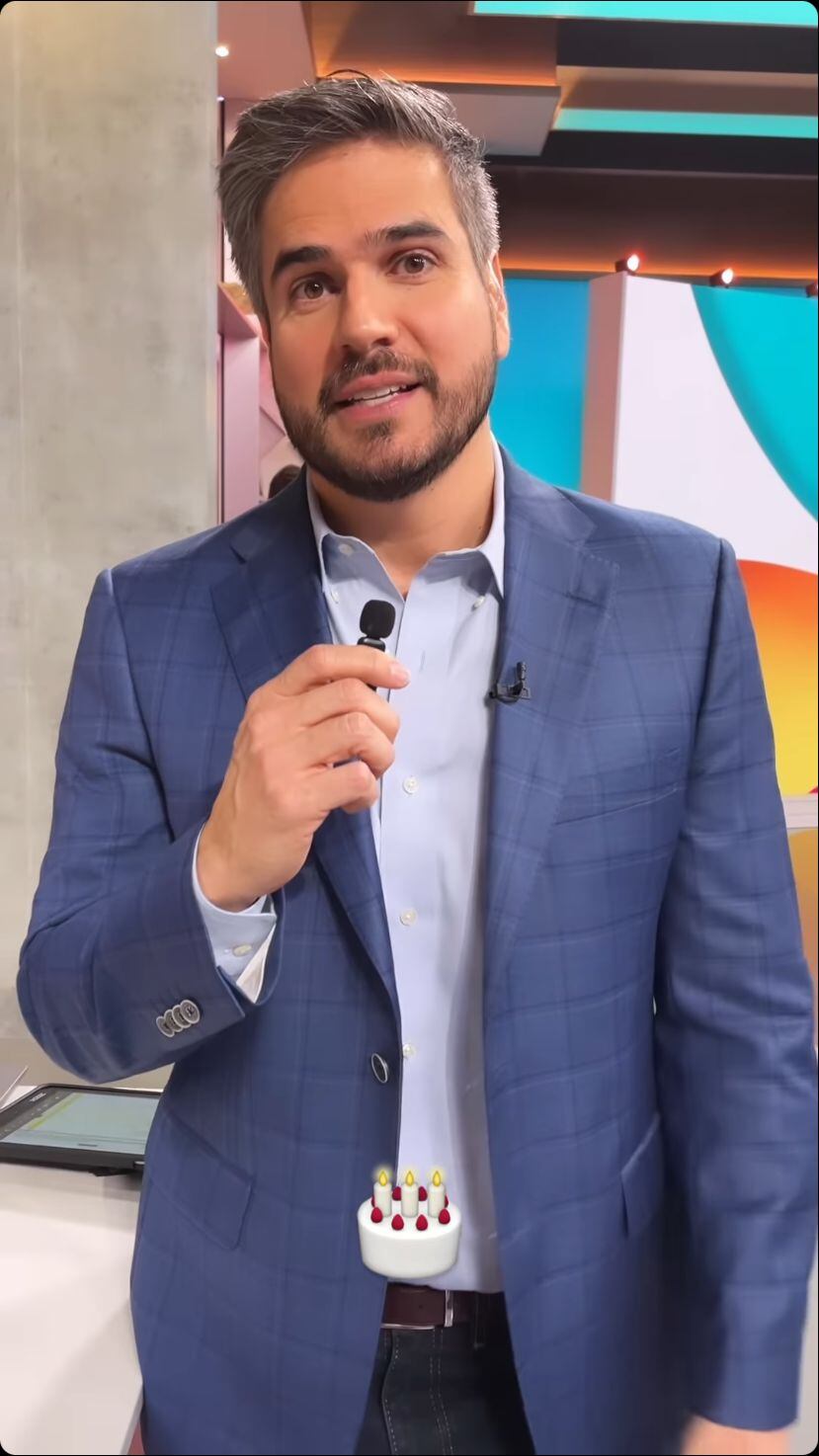 El actor expuso lo feliz que estaba con esta celebración de cumpleaños.